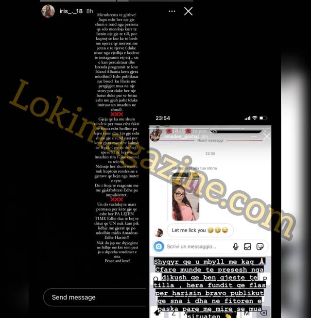 Bëri publike tradhtinë e Harisit, Irisi hedh në gjyq Amadean