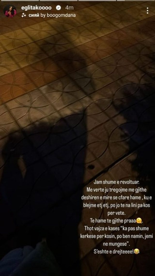 Egli shfaqet e revoltuar: Kjo s'është e drejtë