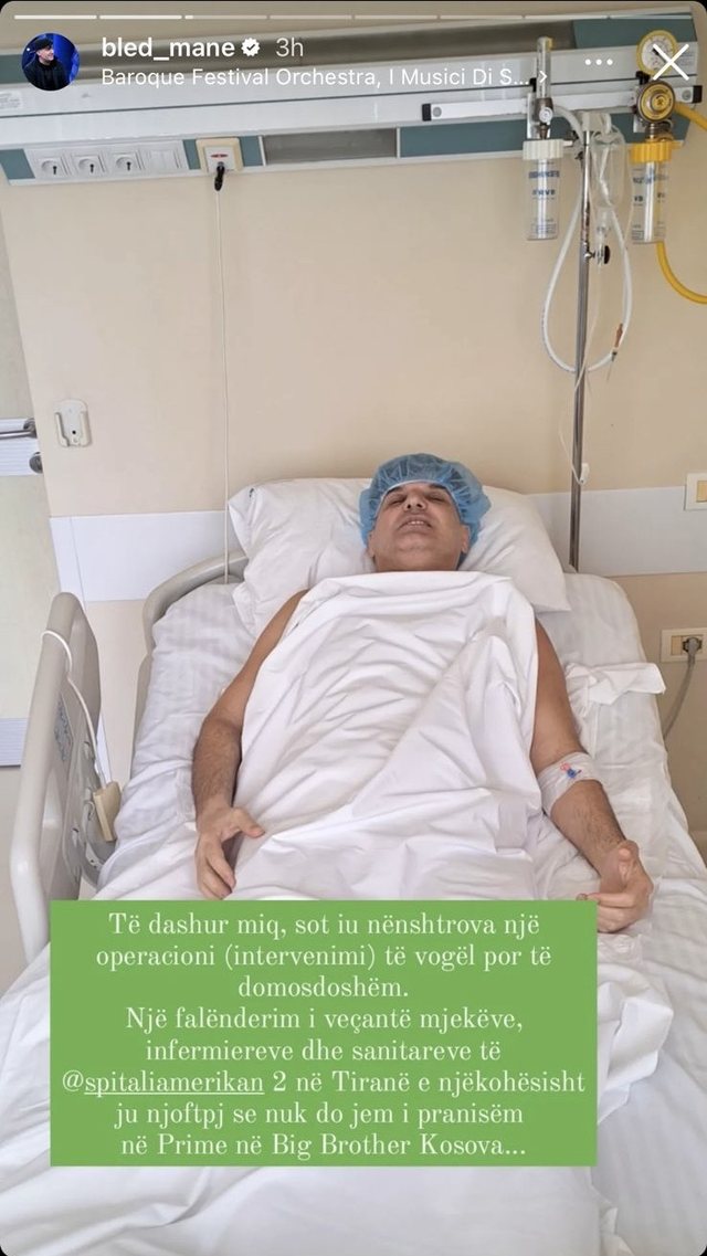 Bledi Mane i nënshtrohet një operacioni, çfarë i ndodhi
