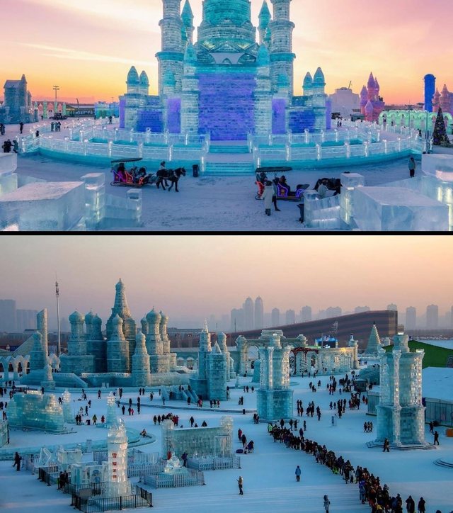 Çfarë pamje kishte Festivali i Akullit dhe i Borës në