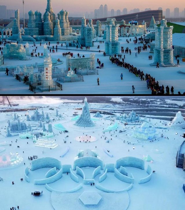 Çfarë pamje kishte Festivali i Akullit dhe i Borës në