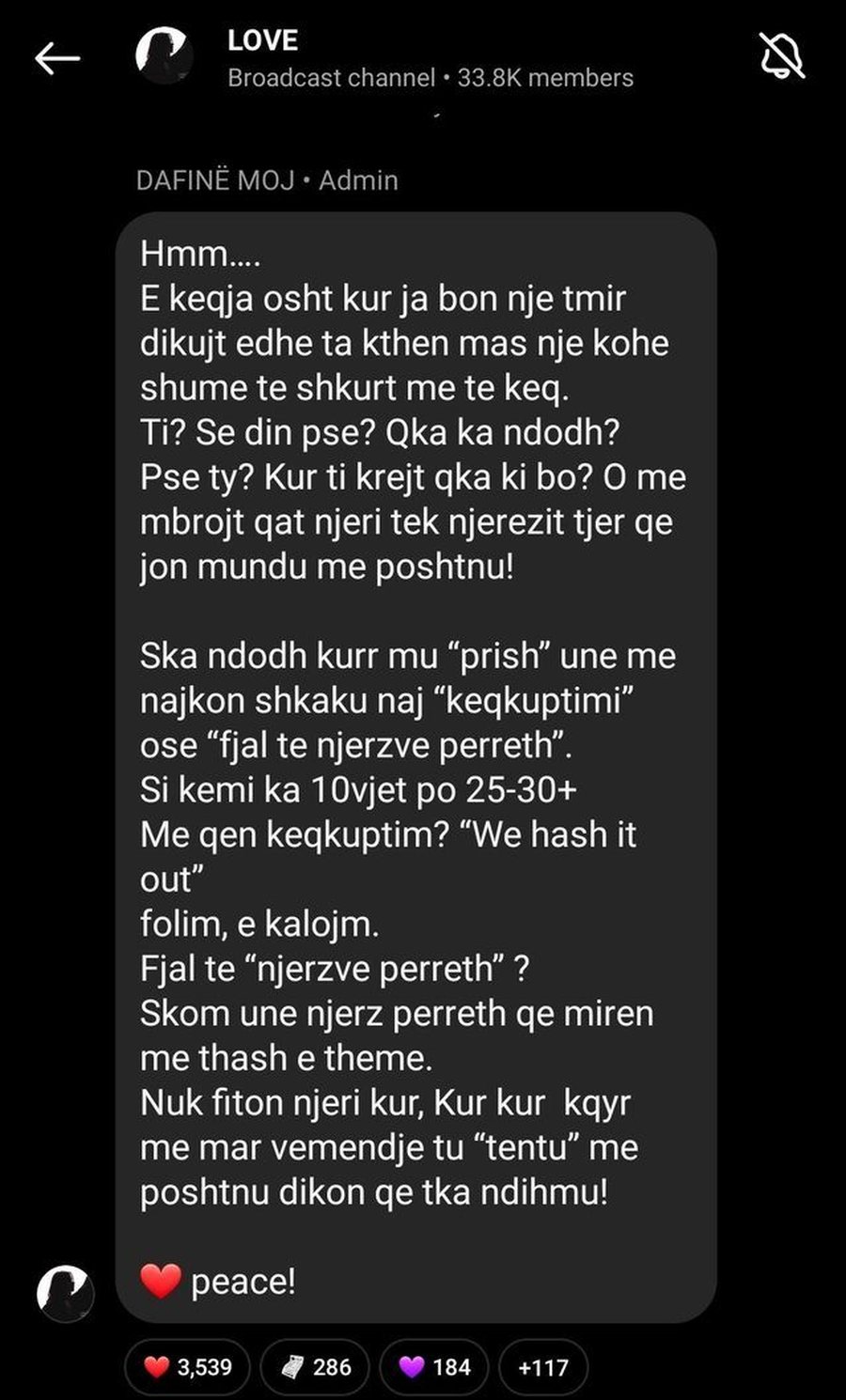 "Kur i bën një të mirë dikujt.. ”, "Shko