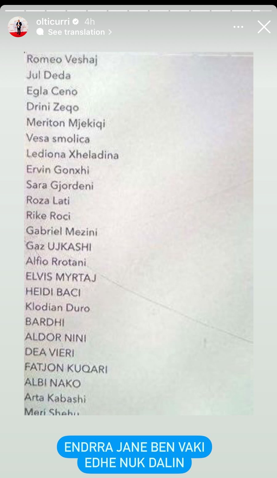 Olti Curri nxjerr listën me 24 personazhe të BBV3. Ja cilët