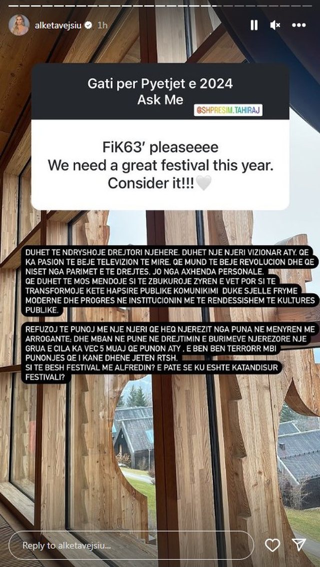 'S'do ta fal kurrë', Alketa Vejsiu shpërthen ndaj