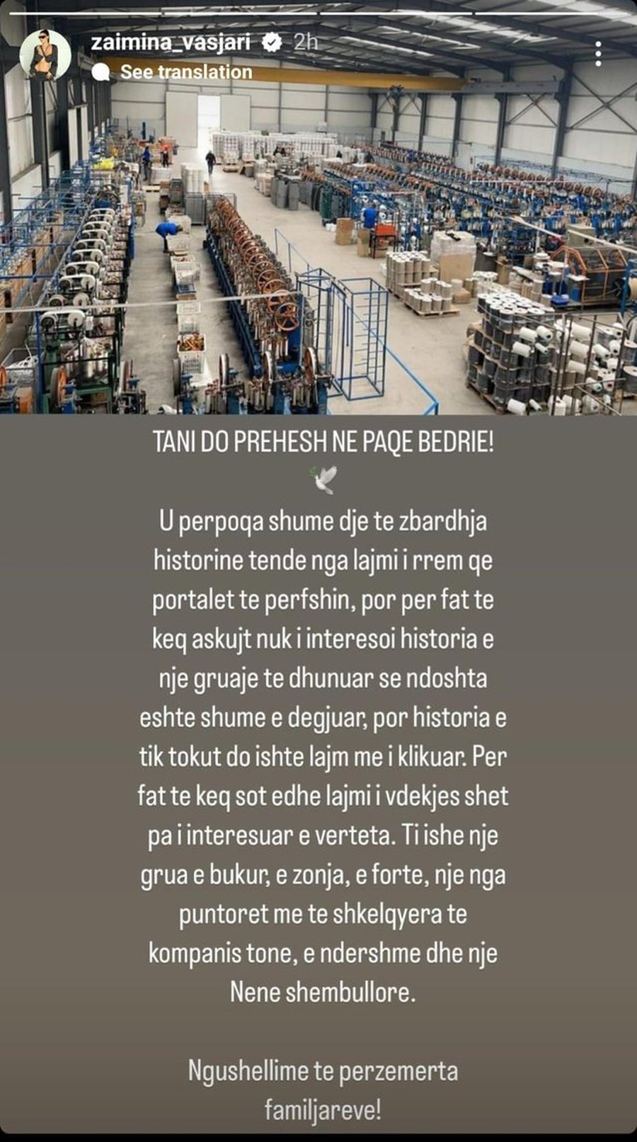 Vetëvrasja e Bedrie Lokës, Zajmina Vasjari: Ishte një nga