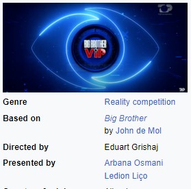 Big Brother VIP/ Arbana dhe Ledioni ne krye te moderimit sipas Wikipedia