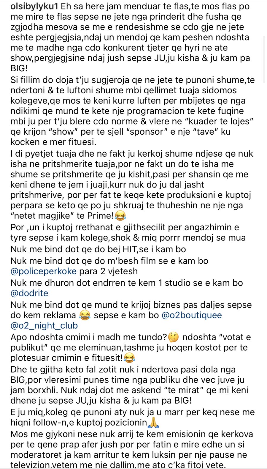 Olsi Bylyku thyen heshtjen, rrëfehet për herë të parë