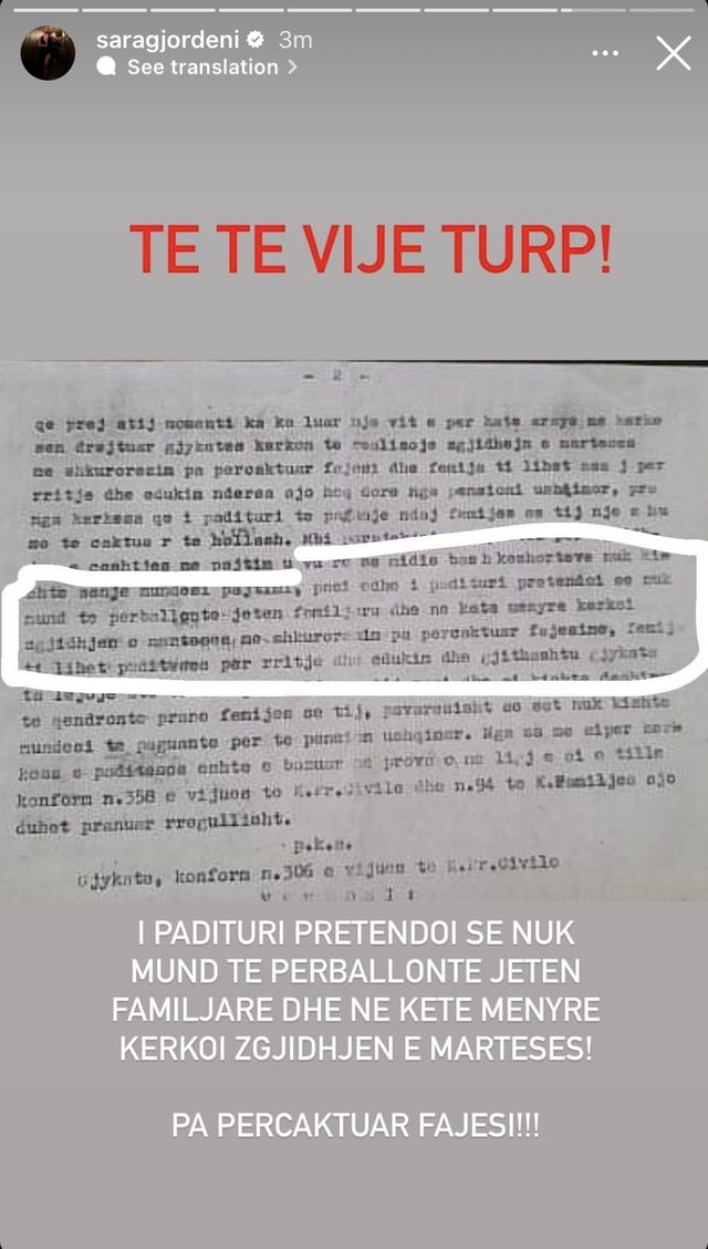 ‘Je një monstër’, Sara Gjordeni reagon me fakte pas