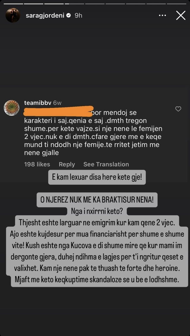 'Nuk më ka braktisur’, Sara shfaqet me të ëmën