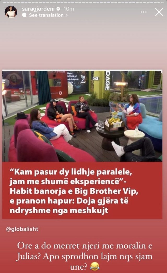 Plas keq mes Sarës dhe vajzës së Julias: Qepe gojën