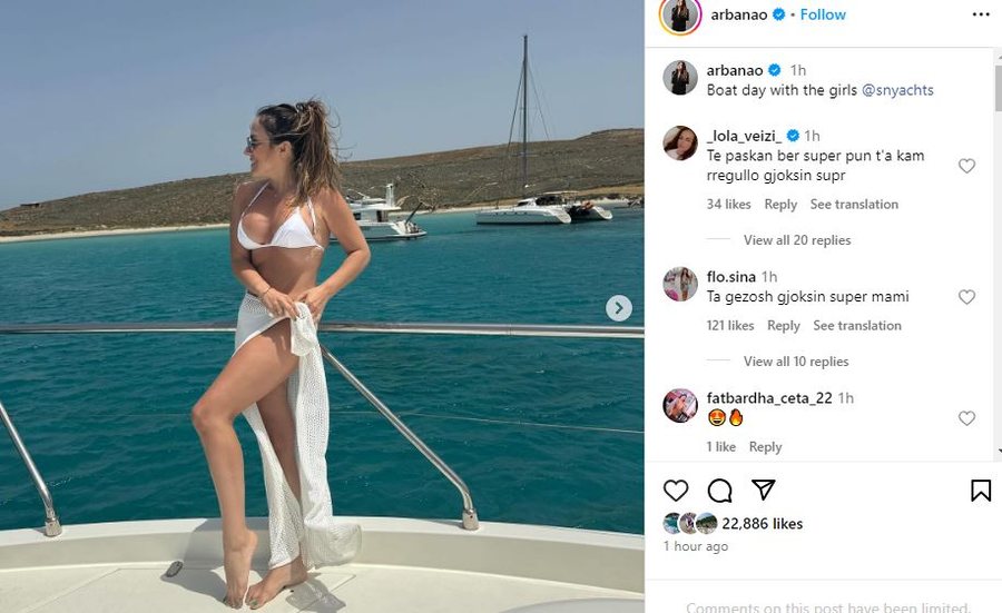 Pas këtyre fotove, ndjekësit janë të bindur: Arbana ka kryer