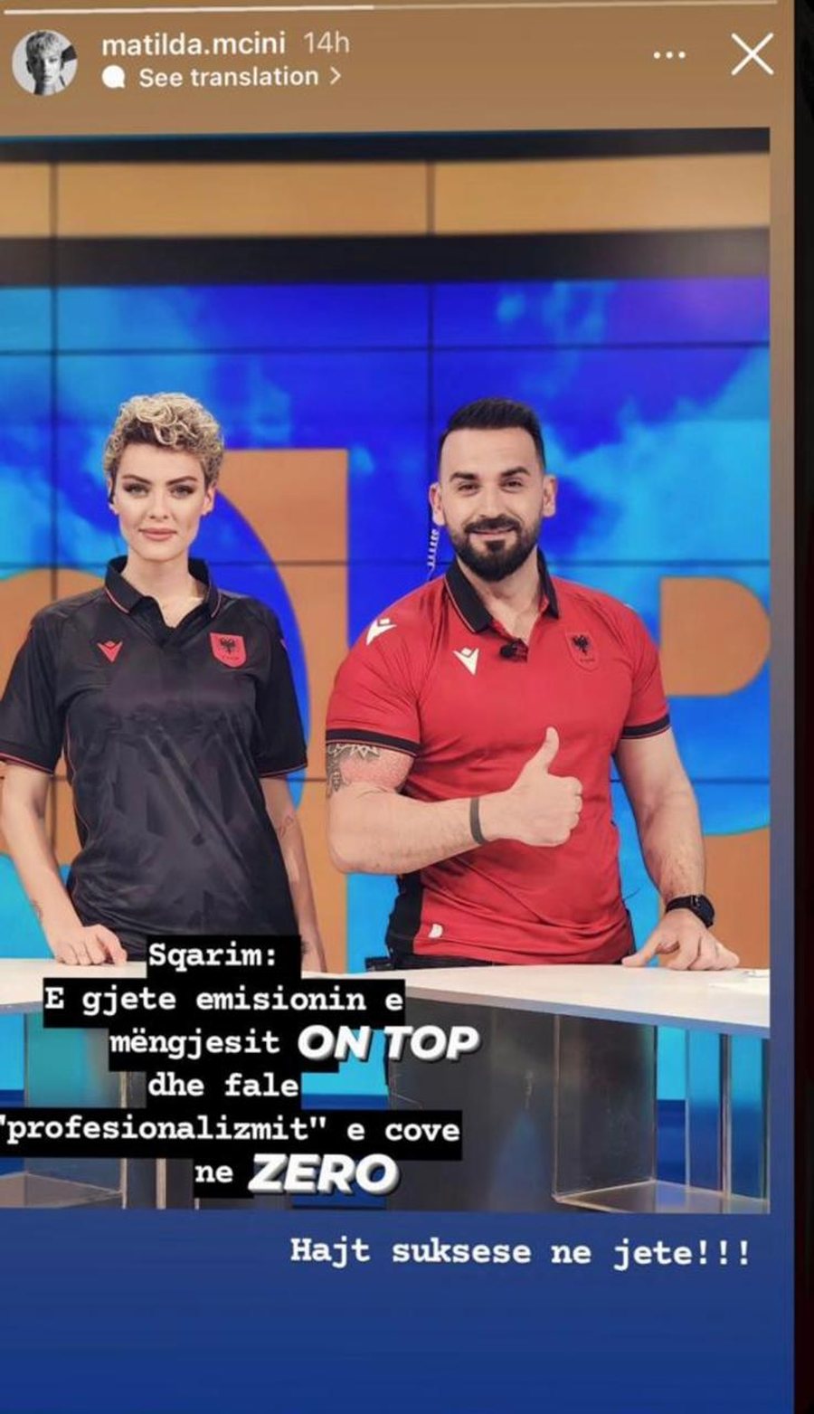 Polemika mes dy moderatorëve të RTSH-së Matilda Mcini dhe Ermal