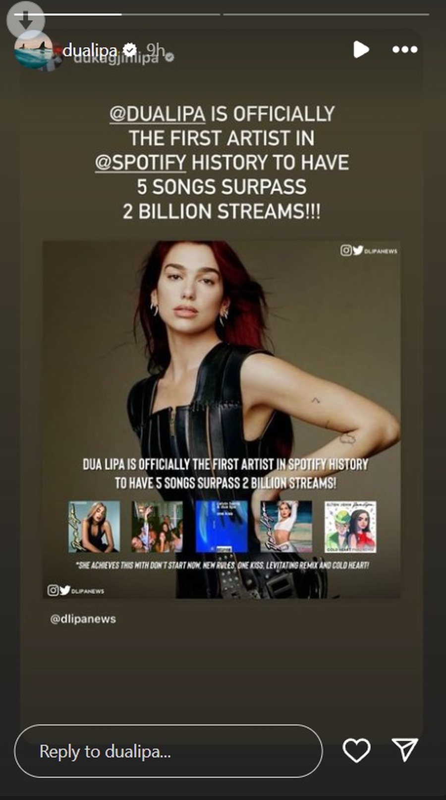 Dua Lipa, zyrtarisht artistja e parë në histori me pesë