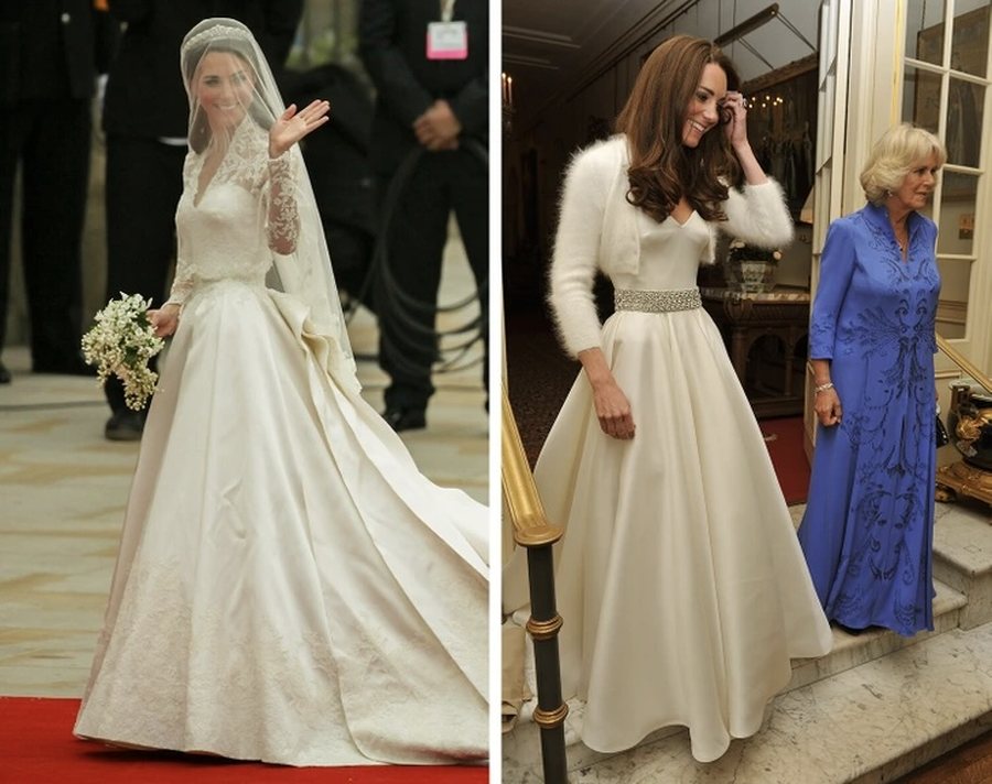 FOTO/ Kate Middleton veshi një fustan të dytë në dasmën