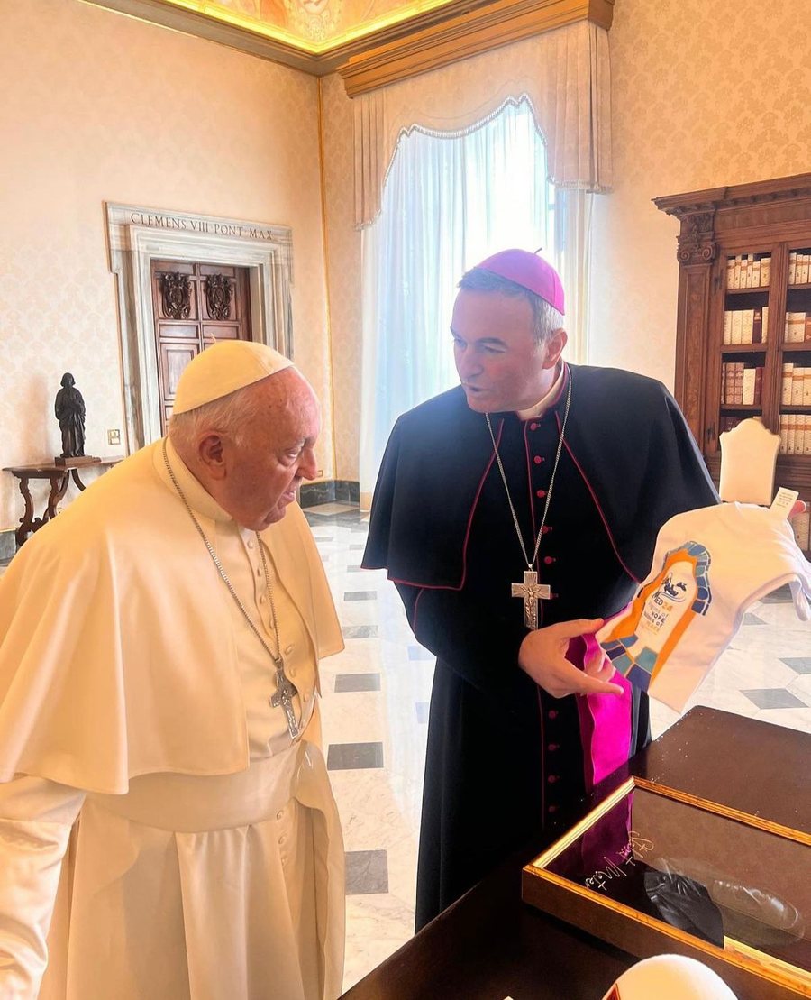 Papa Françesku mirëpret Arqipeshkvin tonë Imzot Arjan Dodaj!