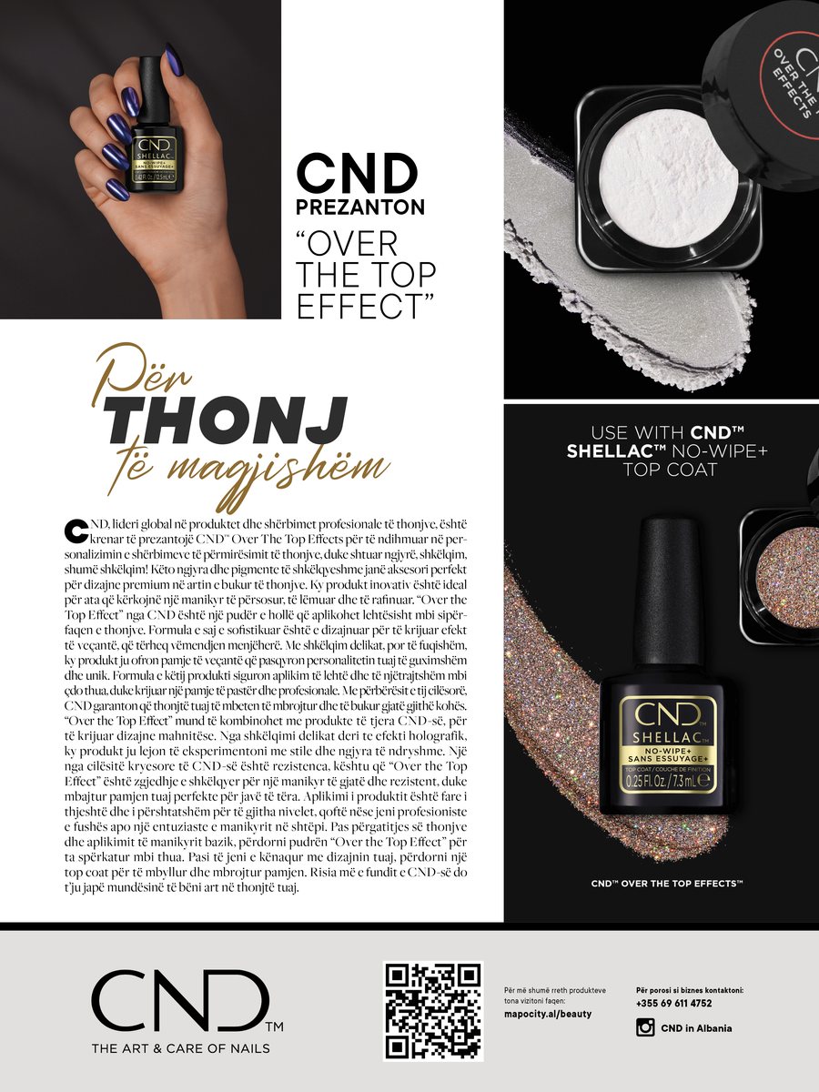 Për thonj të magjishëm; CND prezanton "Over the Top