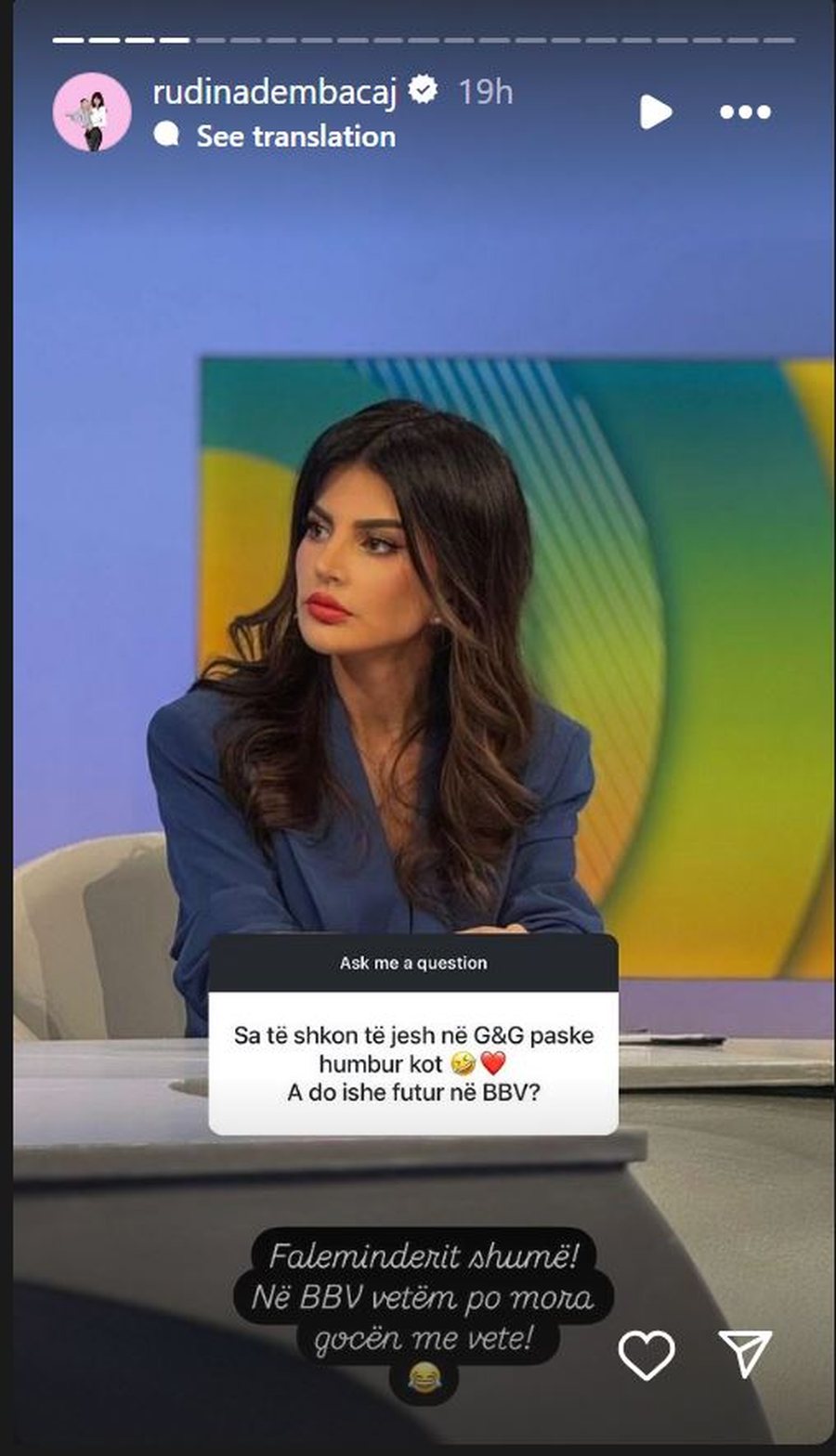 Rudina Dembacaj tregon kushtin e saj për t’u bërë