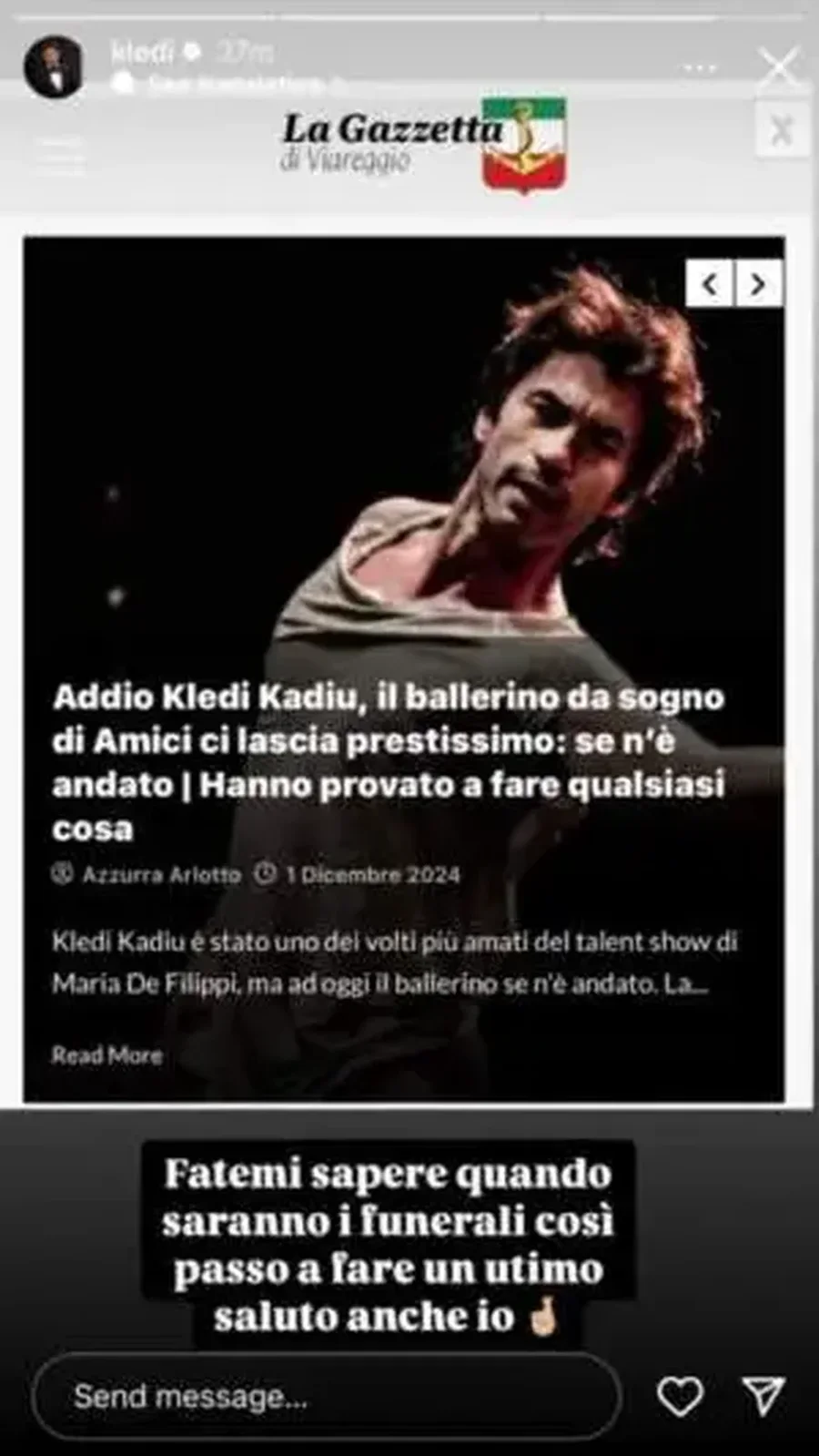 Media italiane "e shpalli të vdekur", reagon Kledi Kadiu!