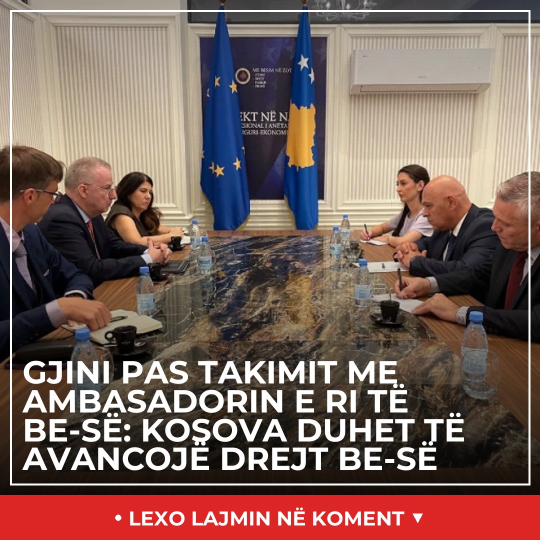 Gjini pas takimit me ambasadorin e ri të BE-së: Kosova duhet të avancojë drejt BE-së